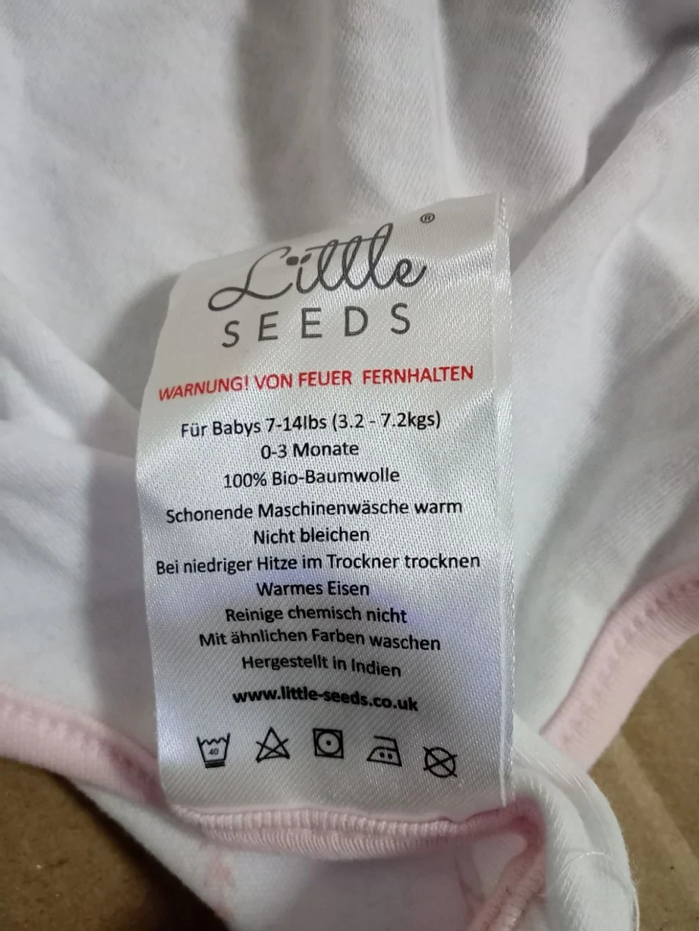 Little Seeds Swaddle Blanket 0-3 Months Organic Cotton Baby Swaddle Newborns New