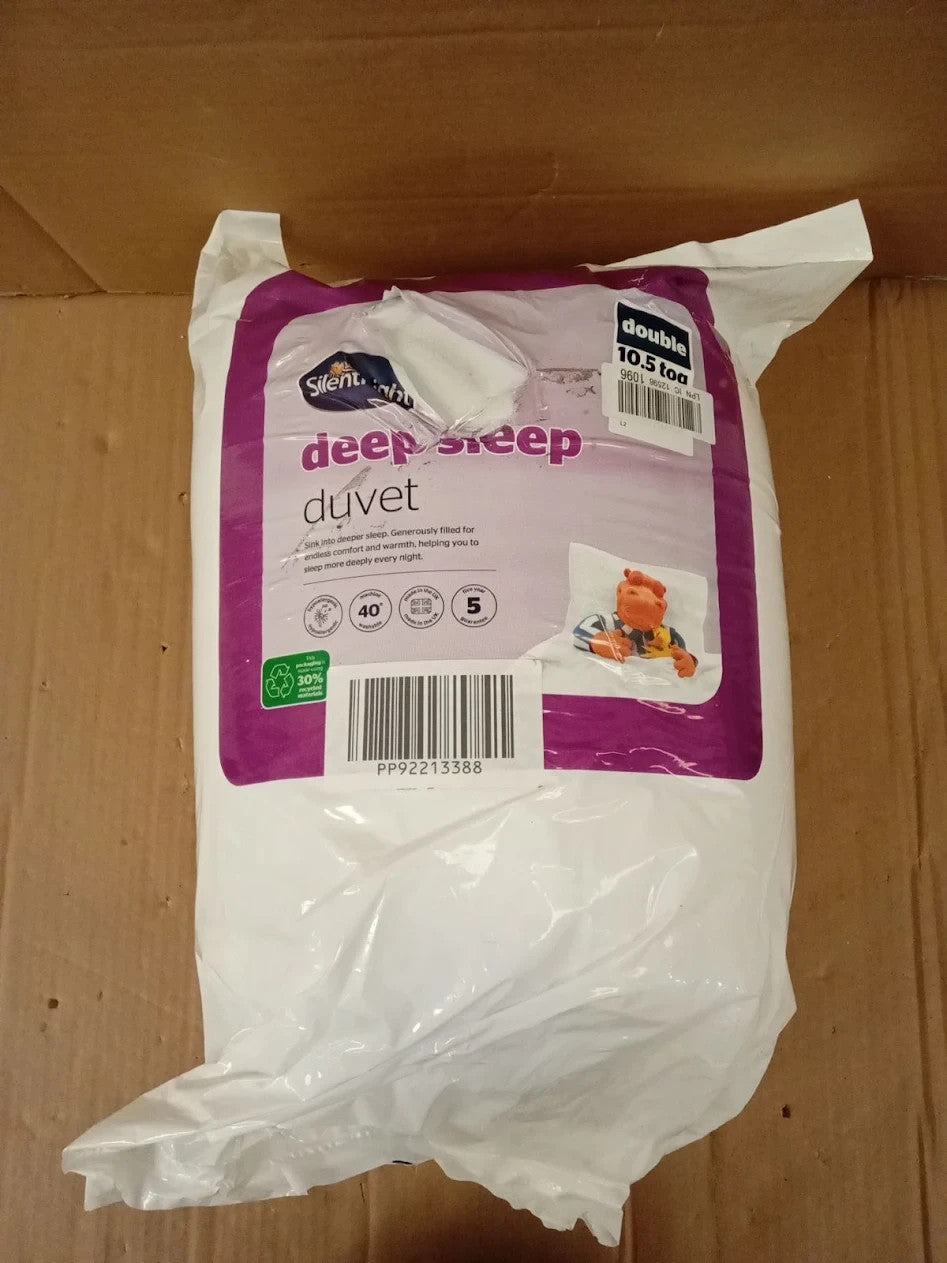Silentnight Deep Sleep Double Duvet 10.5 Tog Microfibre All Year Round 200x200cm
