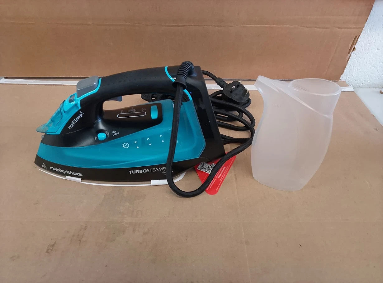 Morphy Richards Turbosteam Pro Steam Iron Non Stick Ceramic Soleplate 3100w New