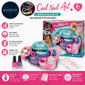 Clementoni Crazy Chic Cool Nail Art Set Nail Polish Dryer Stickers Glitter 6+