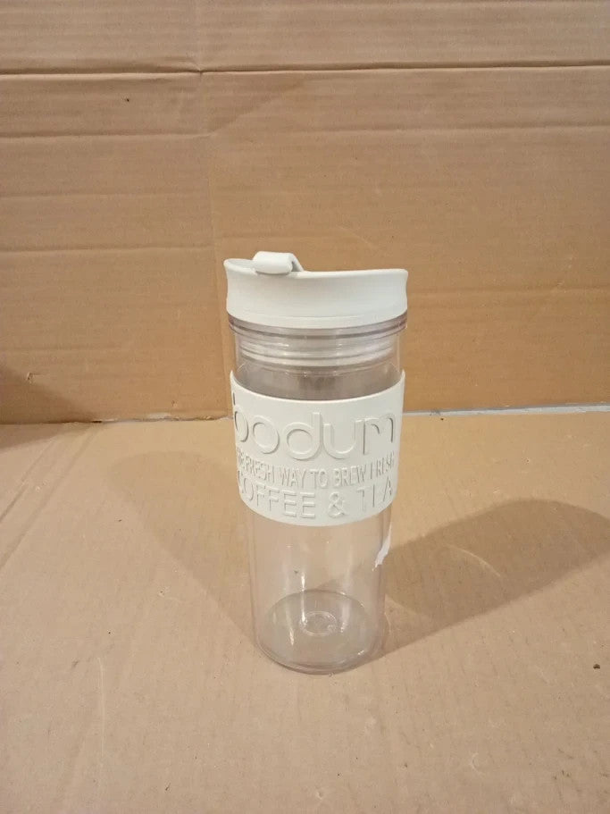 Bodum 1110101S Travel Mug Thermal Plastic Hinged Lid 0.45 L Clear Light