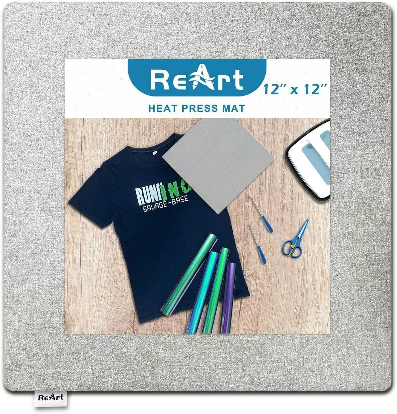 ReArt Heat Press Mat 12x12in Cricut EasyPress Iron On Vinyl Transfer Design New
