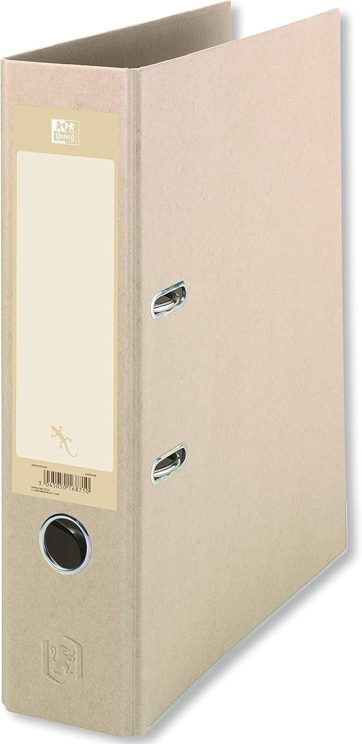 Oxford Touareg A4 8cm Metal Wide Binder Beige  285x80x318mm 1 Piece New