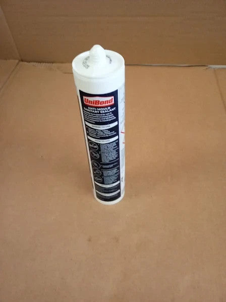 Unibond Bath Kitchen Mould Resistant Sealant Silicone 280ml 23x4.8x6.4cm New