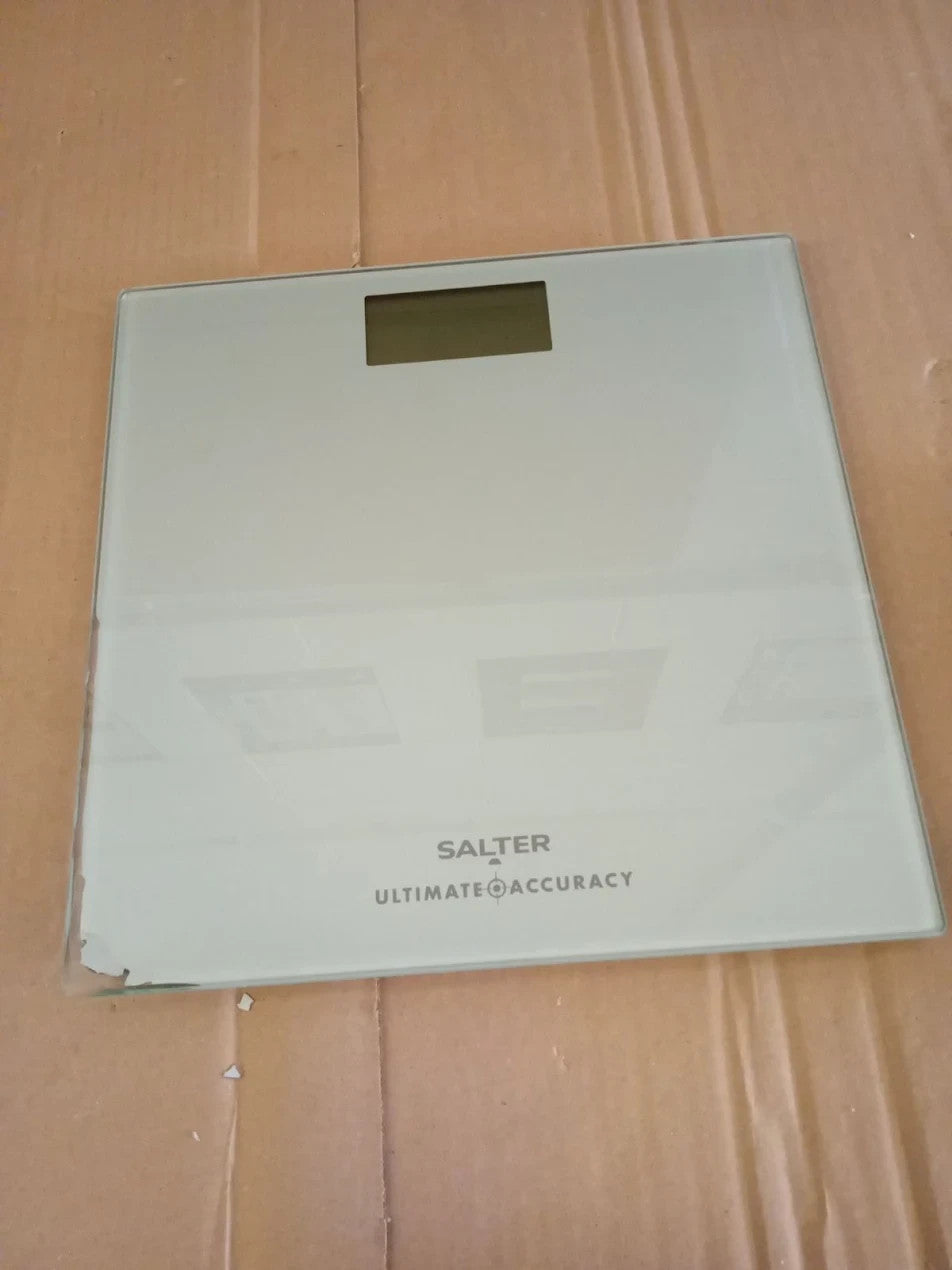 Salter Ultimate Accuracy Digital Bathroom Scales Toughened Glass Platform Silver