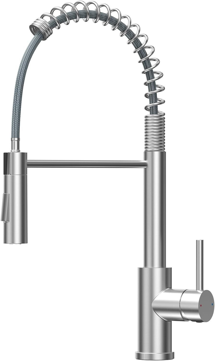 DERW Kitchen Sink Mixer Tap Pull Out Sprayer Faucet 2 Modes Spray 360° New