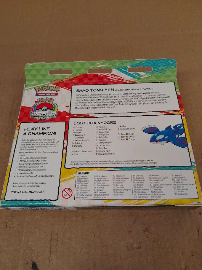Pokemon Trading Cards Game World Championships Deck Shao Tong Yen 2023 6+ New