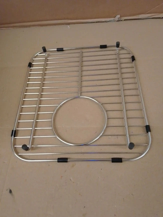 2Pack Stainless Steel Kitchen Sink Grid 13.2x11.6x1.2in Sink Protectors Rear New
