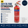 Aa 1kg Fire Extinguisher AA6653 Uses ABC Powder Small Fires Lightweight 1000g