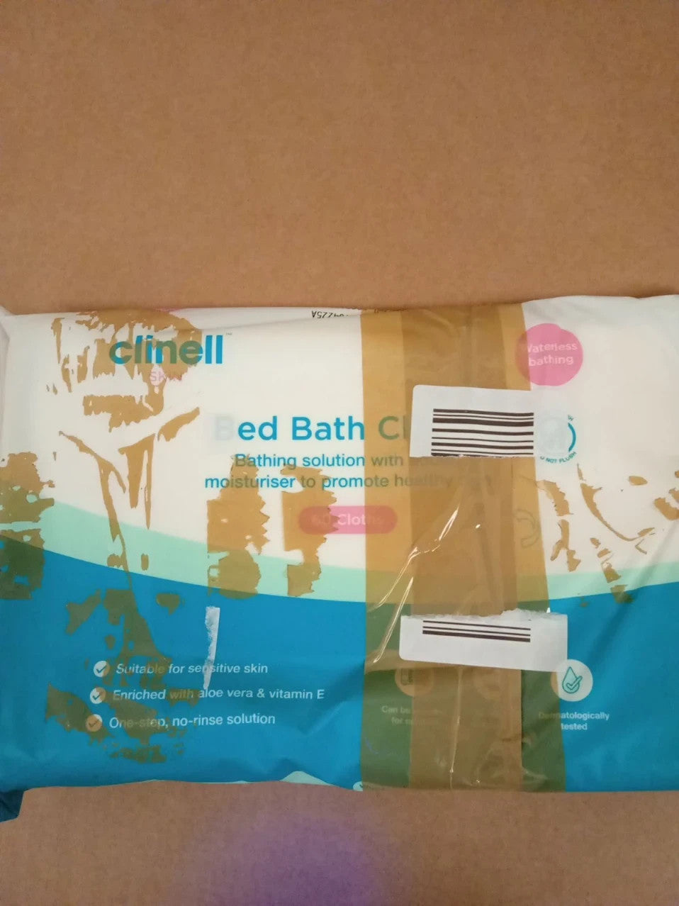 Clinell Skin Body Care Wipes 1 Pack 60 Easy To Use Containing Aloe Vera New