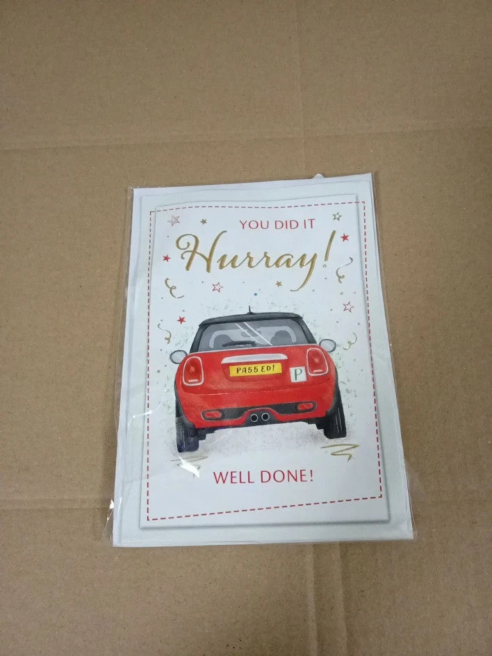 Piccadilly Greetings Driving Test Passed Congratulations Card 7 x 5 Inch Design