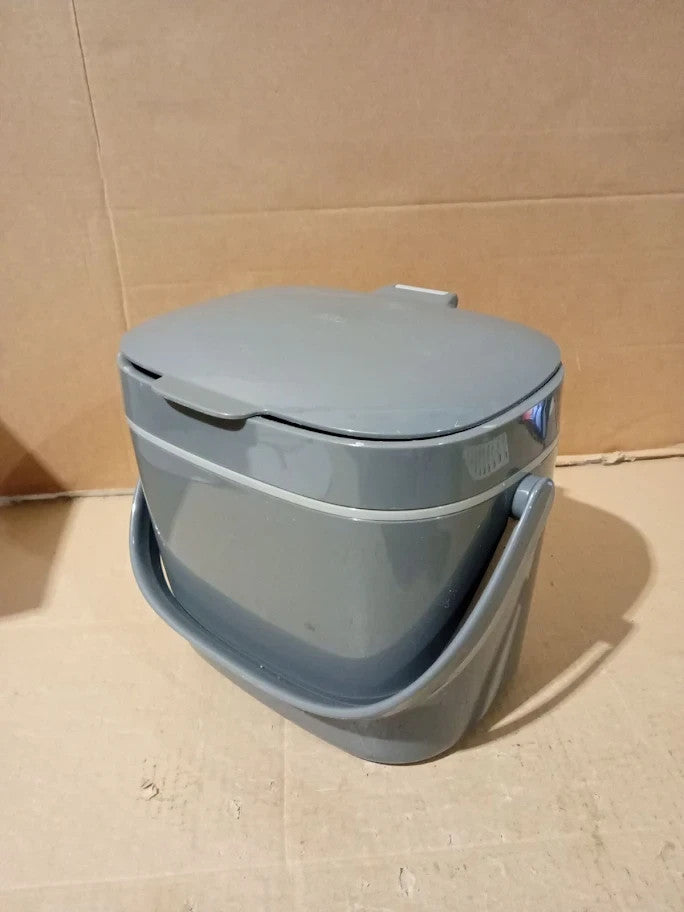 Oxo Good Grips Easy Clean Compost Bin Charcoal  6.62L Plastic Oval Shape