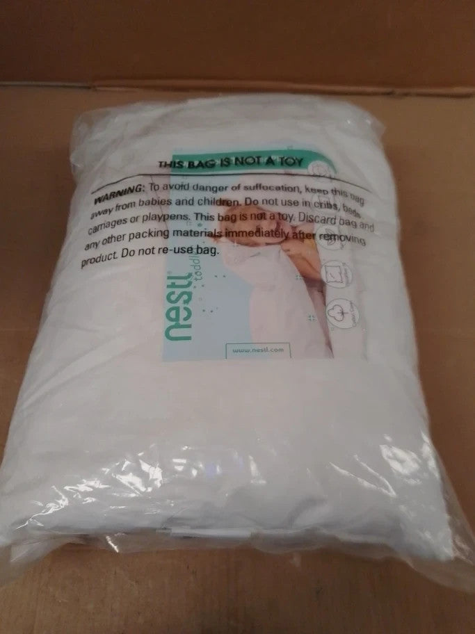 Nestl Toddler Pillow Pack Of 2 Organic Cotton Kids Travel Bed 33x45cm White New