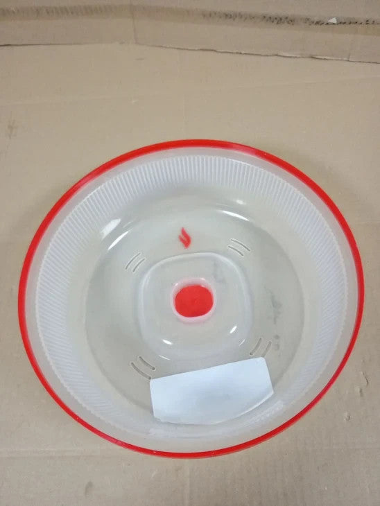 Snips Microwave Plate Bell 26.2x26.2x7.6cm Colour Red Transparent Lid Cover