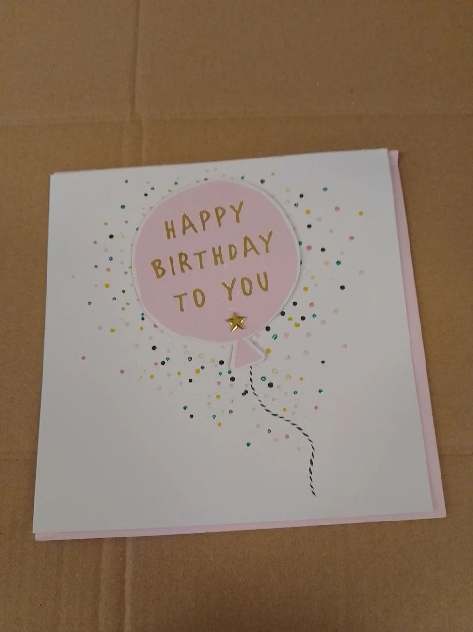 Hallmark Birthday Card 3D Effect Balloon Design 1 Pack New