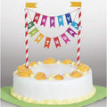 Unique Party Rainbow Birthday Cake Bunting Topper Decoration 49578 Design New