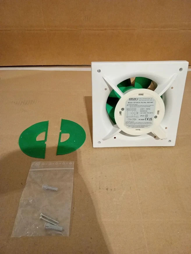 Airflow QT120B Extractor Fan 120mm Quiet Bathroom Ventilation 47L/s Design New
