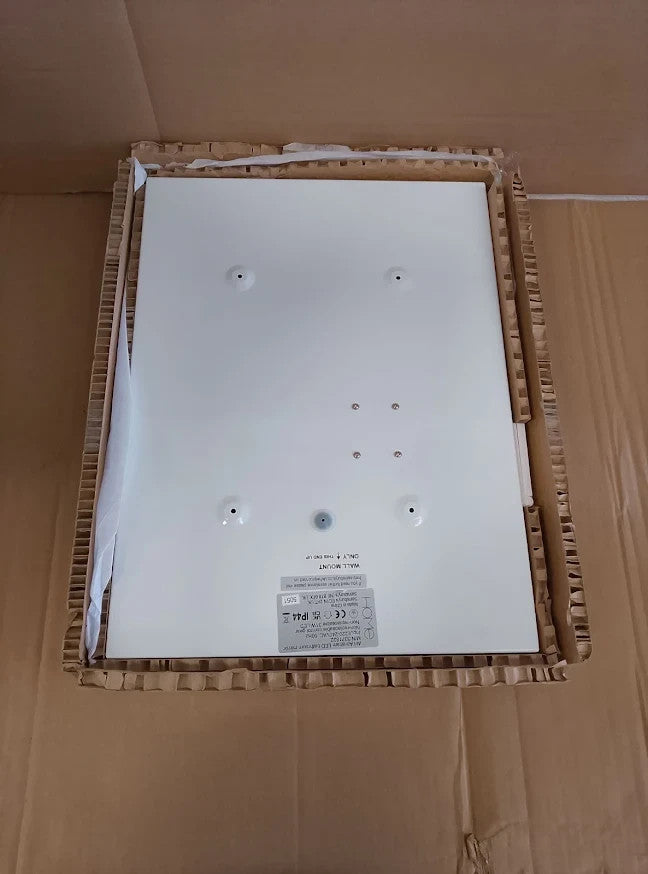Argos Home LED Demister Shaver Mirror 50x40 Bathroom Illuminated Mirror New