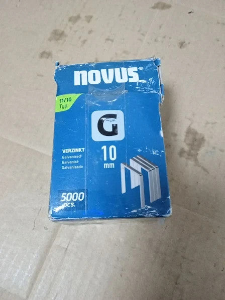 Novus Tools 042 0767 Flat Wire Staple G Staple Type 11 Grey 10mm New