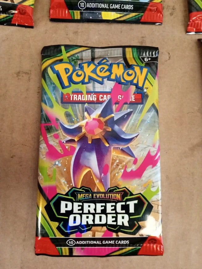 Pokemon TCG Mega Evolution Perfect Order Booster Bundle 6 Pieces Card Collection