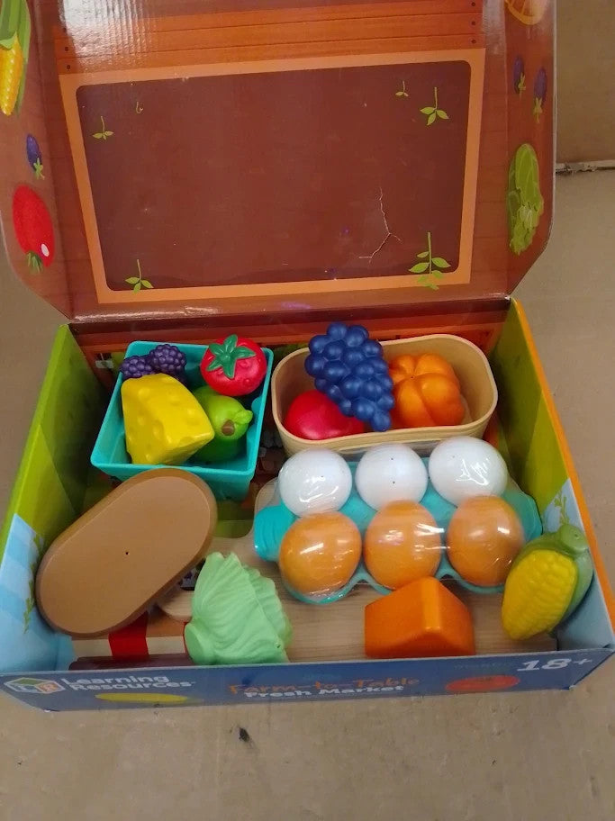 Learning Resources New Sprouts Farm Table Fresh Market Play Food 2+ New