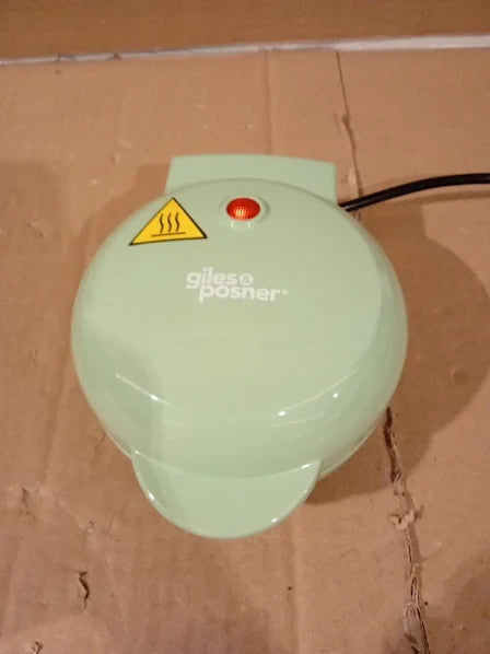 Giles Posner Mini Waffle Maker Compact Non Stick Iron Machine 15x10.5x22.4cm