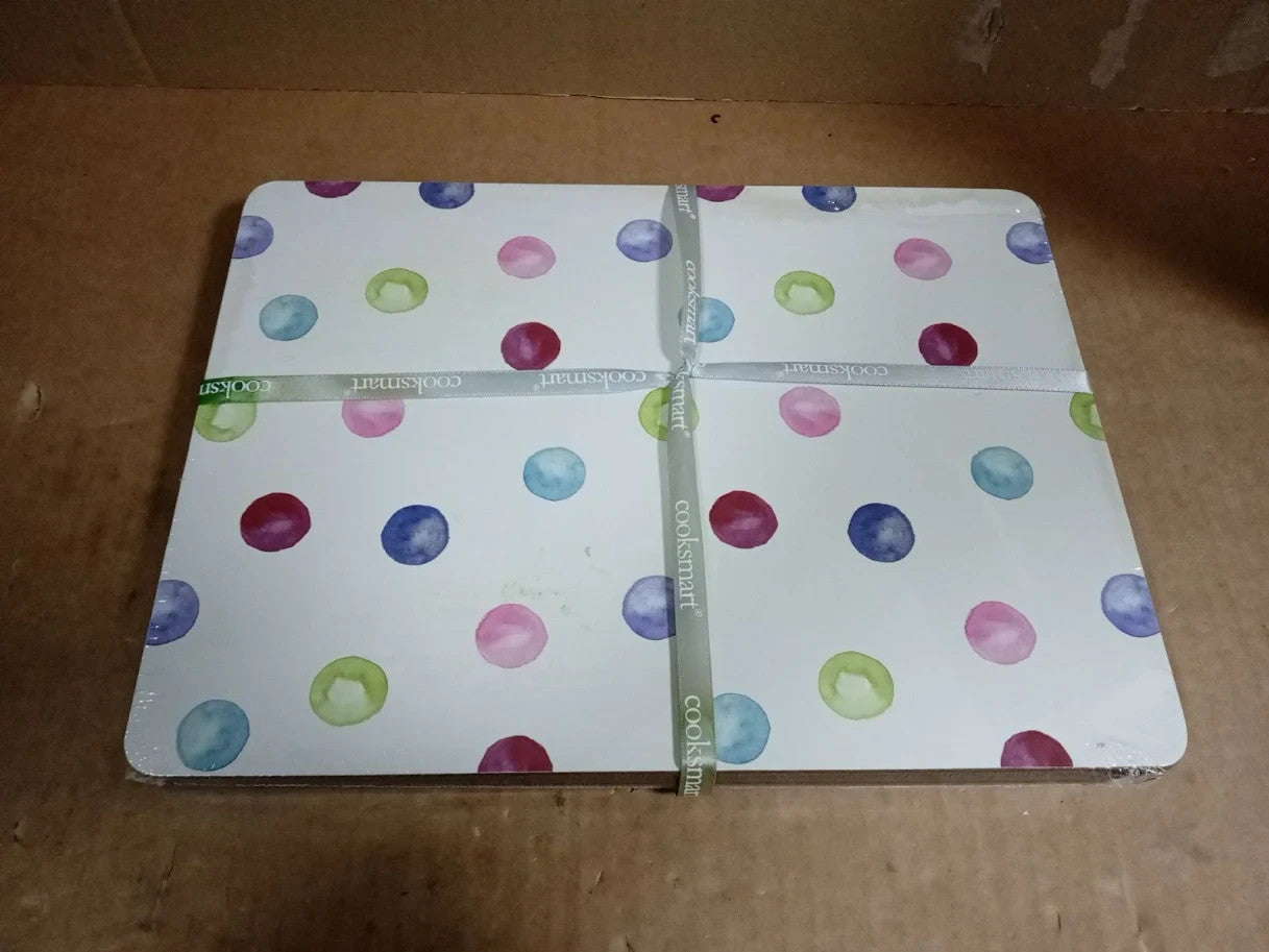 Cooksmart 4 Pieces Table Place Mats British Designs All Types Spotty Dotty