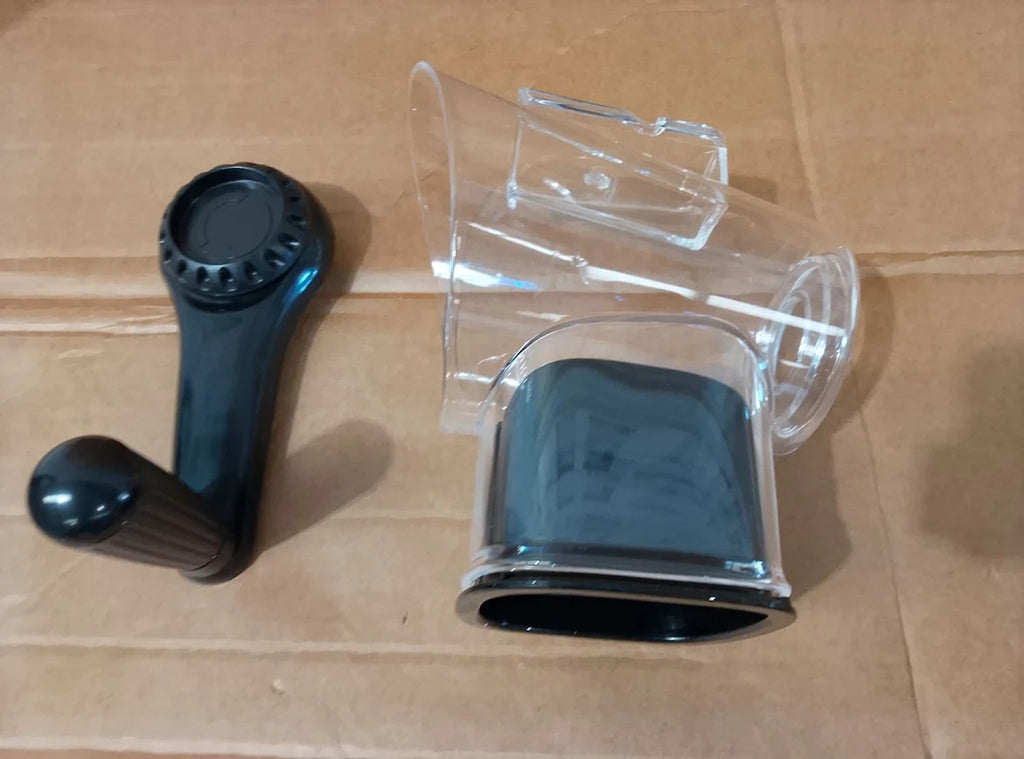 NutriChef Cheese Grater Shredder Blades Black Round Compact