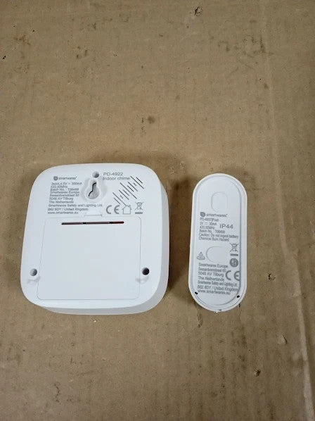 Smartwares Wireless Doorbell Set Portable Chime Push Button 300m Range New