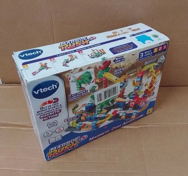 VTech Marble Rush Magnetic Dino Adventure Marble Run Set Kids 4+ Design New