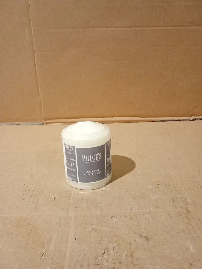Prices Candles Altar Candle 100x80mm Unscented Up To 50 Hour Burn Time New