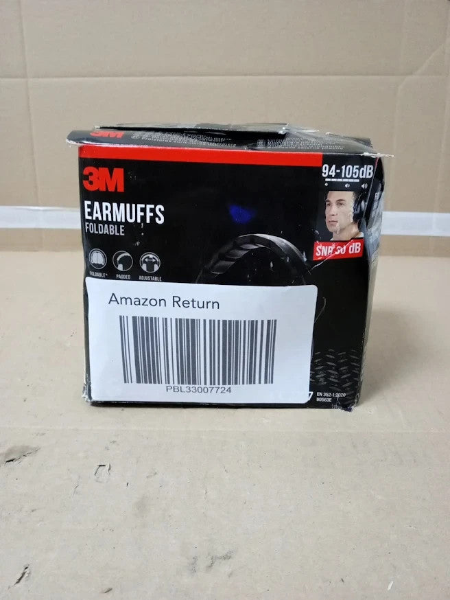 3M 90563E Foldable Earmuffs Soft Cushions Adjustable Headband 94–105 dB Design