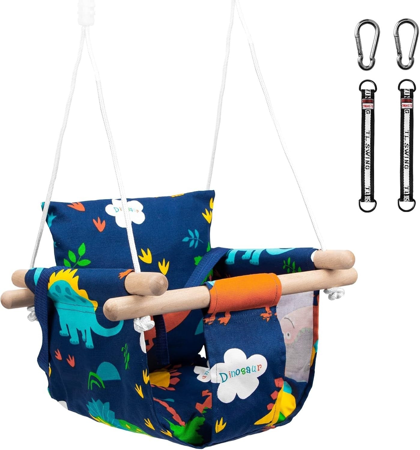 Childrens Childs Toddler Adjustable Outdoor Garden Rope Safety Swing Seat New