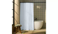 White Waffle Shower Curtain Mould Waterproof Fabric Wet Room 180x180cm White New