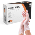 Clear Vinyl Gloves 100 Pieces Disposable Large Chemical Resistant New
