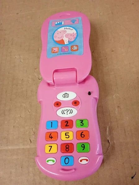 Peppa Pig PP06 Peppas Flip & Learn Toy Phone Kids Interactive Learning 3+