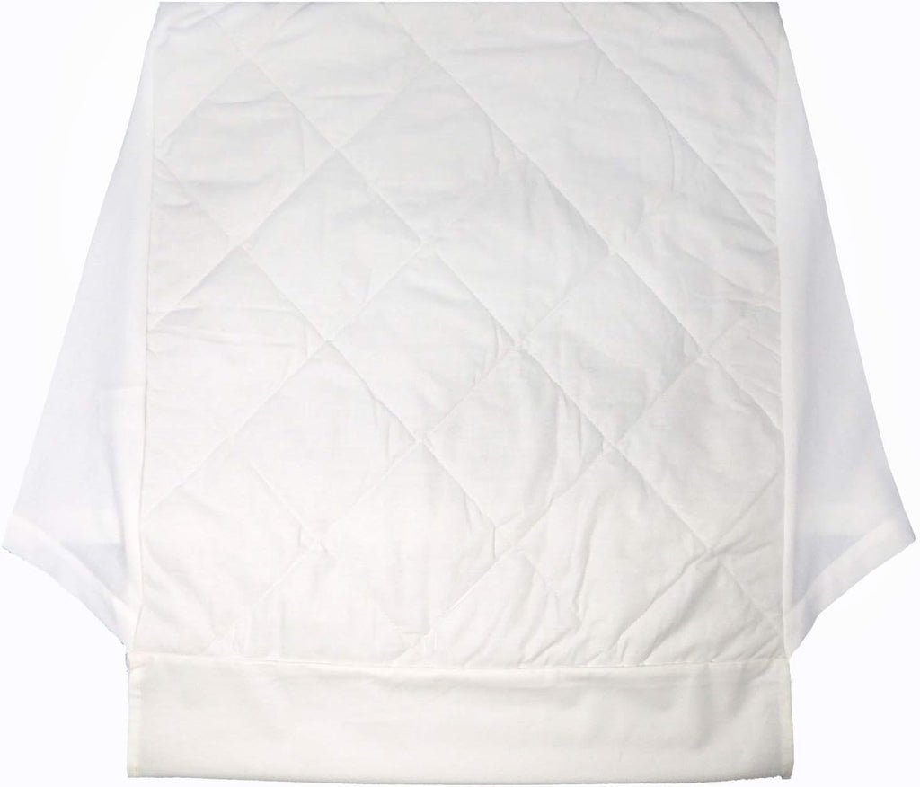 Comfornights Washable Quilted Poly Cotton Bed Wedge Removable Cover White New