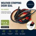 Weather Stripping Door Seal Self Adhesive Weather Strip Silicone D Shaped