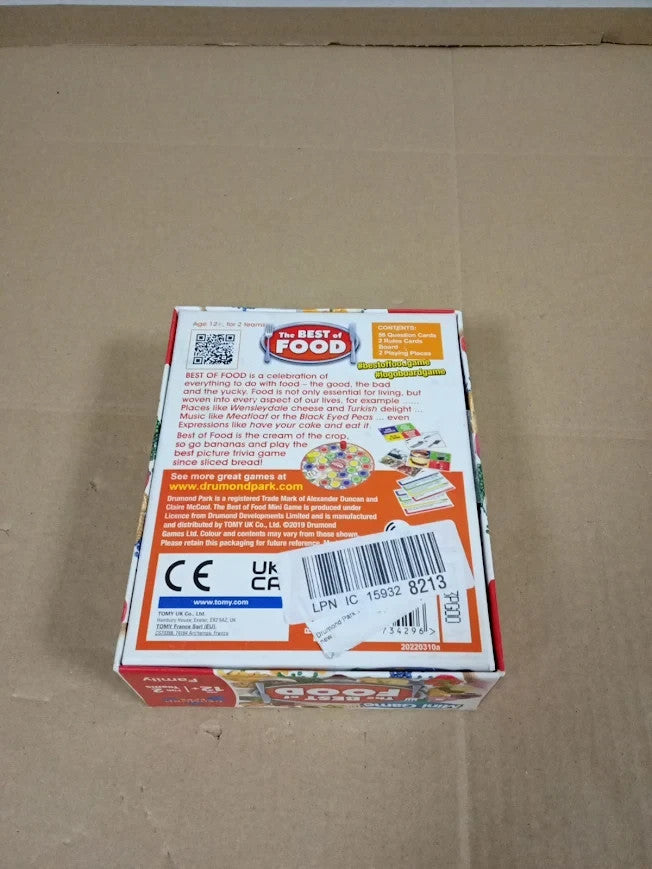 Drumond Park T73183 Logo The Best of Food Cardboard Memory Puzzle Mini Game