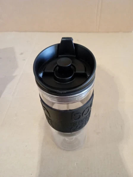 Bodum 11100 01BUS Tea Coffee Press Insulated Mug 15 Ounce Black 8.3x8.9x20.7cm
