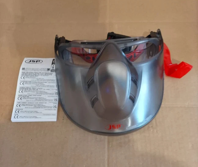 JSP Stealth 9200 Faceshield Safety Goggles Anti Mist Adjustable Headband EN166/1