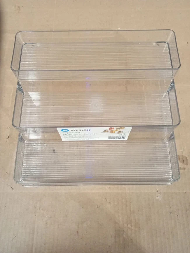 iDesign Spice Rack 3 Compartments Medium Size Display Cabinet Organiser New