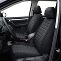 Toyoun Front Pair Car Seat Covers Universal Fit Gray Jacquard Cloth New
