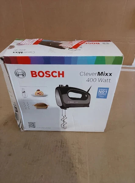 Bosch Clevermixx MFQ2420BGB Hand Mixer 400W Black Stainless Steel 2.9x7.9x6cm