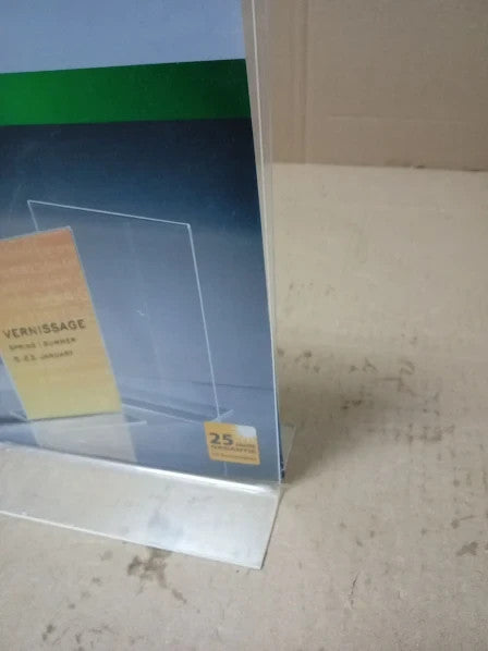 Sigel TA222 Sign Holder Upright A5 Double Sided Presentation Uv Resistant New