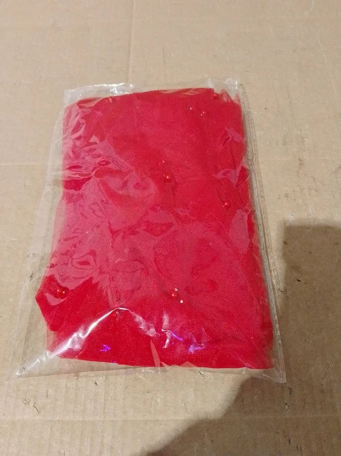 Artoid Mode Pearl Red Gauze Table Runner 70x300cm Seasonal Sheer Cheesecloth New