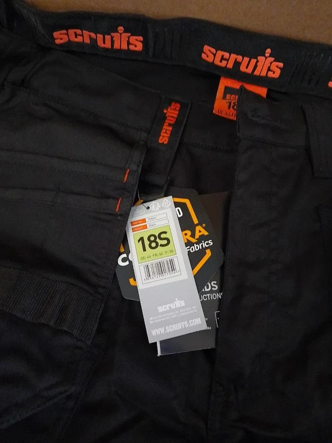 Scruffs Women Trade Flex Holster Trouser Durable Black Size 18S T55261 New