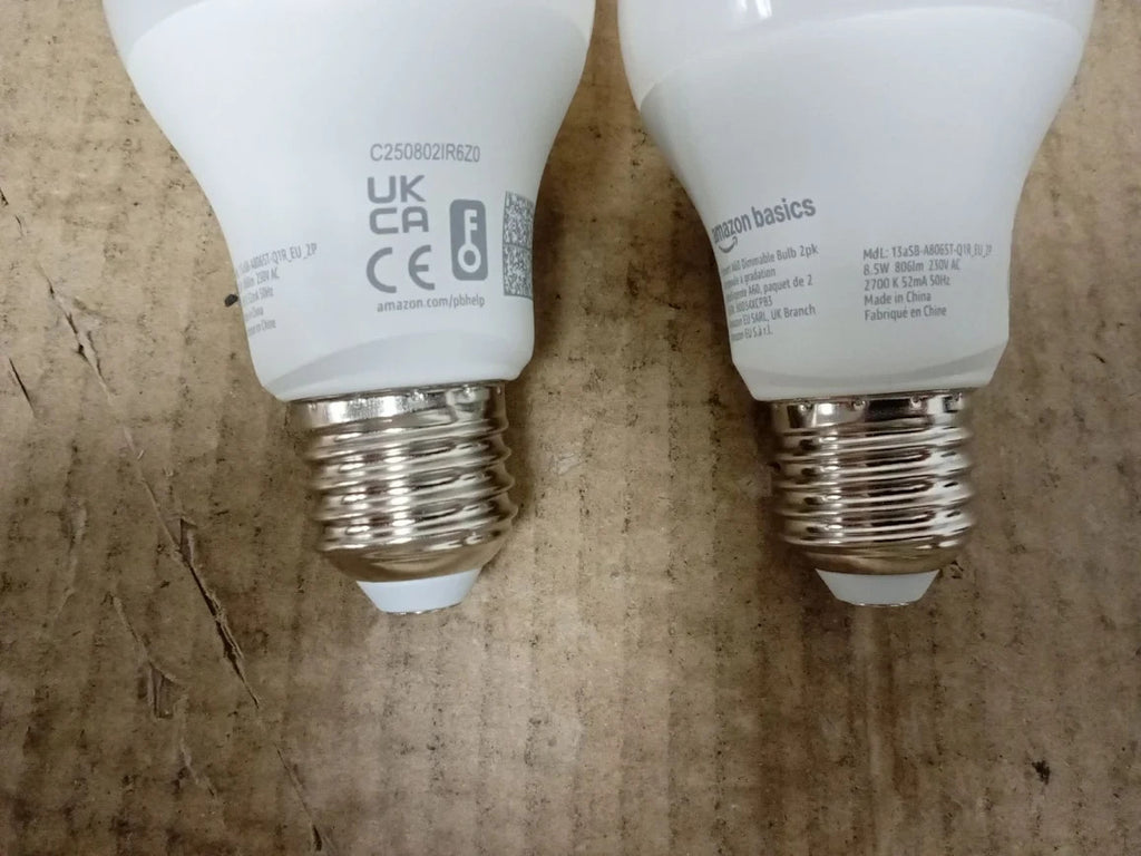 Amazon Basics Smart Dimmable LED Light Bulb E27 Base Soft White 8W New