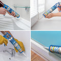 Dryzone Silicone Sealant White Anti Mould Waterproof Premium Sanitary Grade New