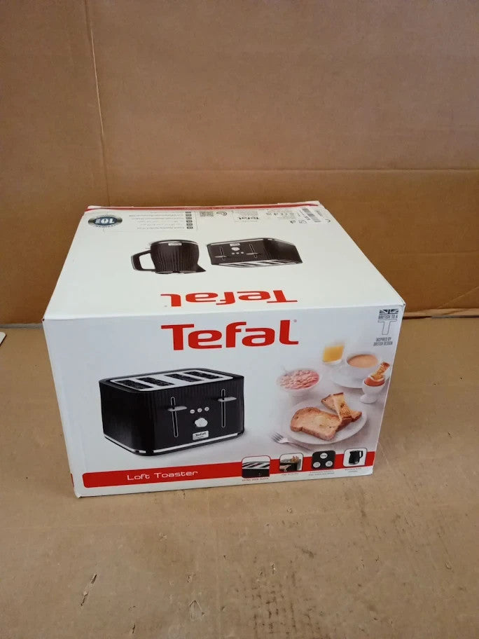Tefal Loft 4 Slot Toaster 7 Browning Levels Defrost Stop Reheat Functions